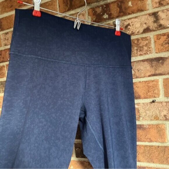 Lululemon 2020 Wunder Under Crop High-Rise *Spray 21" Indigo Spray Mineral Blue - Picture 11 of 14
